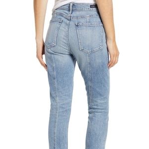 Olivia High Waist Back Seam Crop Skinny Jeans